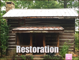 Historic Log Cabin Restoration  Vandemere, North Carolina